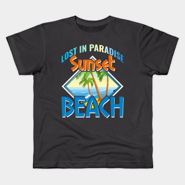 Lost in Paradise T-shirt Kids T-Shirt by Kingdom Arts and Designs